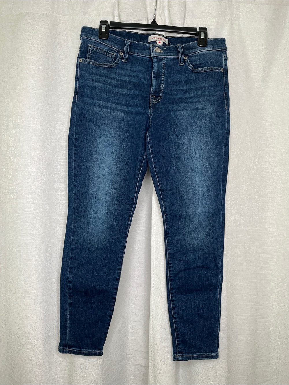 Lucky Brand Indigo Ava MidRise Skinny Jeans Size 10